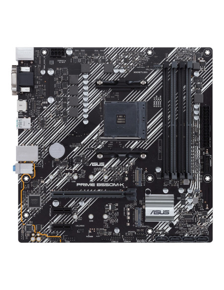 PLACA de BAZA Asus "PRIME B550M-K", skt AM4, mATX, AMD B550, 4 x DDR4, max. 128 GB, 4 x SATA, 3 x M.2, 7.1, "PRIME B550M-K"