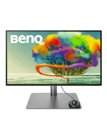 Monitor IPS LED Benq 27" PD2725U, Ultra HD (3840 x 2160), HDMI, DisplayPort, Thunderbolt, Pivot, Boxe (Negru/Gri) "9H.LJXLA.TBE"