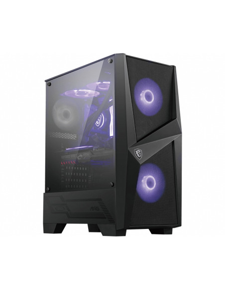 CARCASA MSI Middle Tower, ATX, "MAG FORGE 100M", fara sursa, sticla securizata, fan x 3, USB 3.2 gen 1 x 2, Jack 3.5 mm x 2, mes