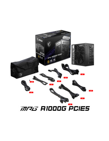 SURSA MSI MPG A1000G PCIE5 80+ GOLD "MPG A1000G...