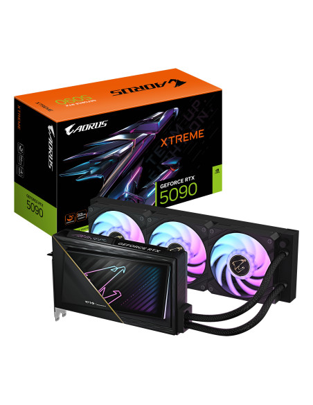 PLACA VIDEO GIGABYTE AORUS GeForce RTX 5090 XTREME WATERFORCE 32G "GV-N5090AORUSX W-32GD"
