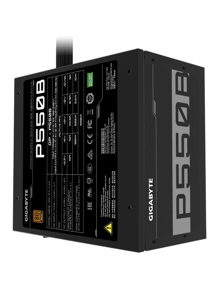 SURSA GIGABYTE , 550 W, ATX 12V V2.31, fan 120 mm x 1, 80 Plus Bronze, "GP-P550B"