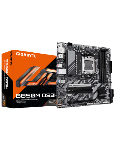 Placa de baza GIGABYTE B850M DS3H, AM5, DDR5,...