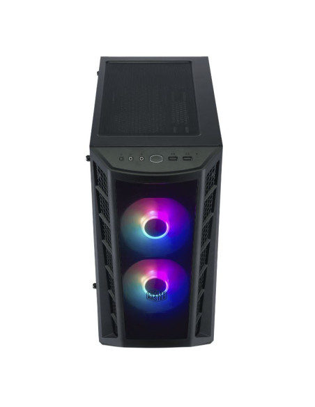 CARCASE Cooler Master MasterBox MB320L ARGB with Hub, MATX,Transparent front bezel,U3x2,TG side panel,ARGB fanx2,w/ARGB Hub, "MC