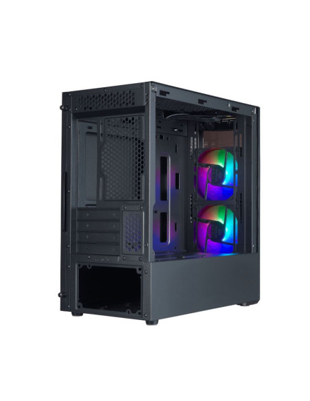 CARCASE Cooler Master MasterBox MB320L ARGB with Hub, MATX,Transparent front bezel,U3x2,TG side panel,ARGB fanx2,w/ARGB Hub, "MC