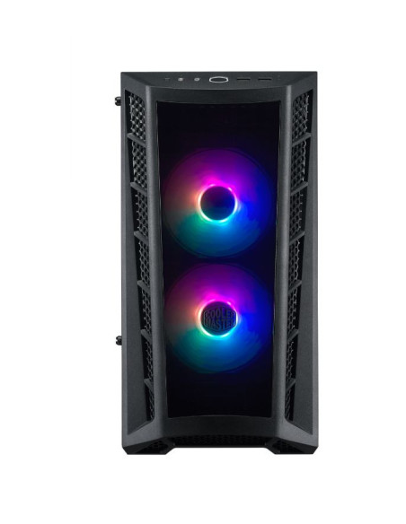 CARCASE Cooler Master MasterBox MB320L ARGB with Hub, MATX,Transparent front bezel,U3x2,TG side panel,ARGB fanx2,w/ARGB Hub, "MC