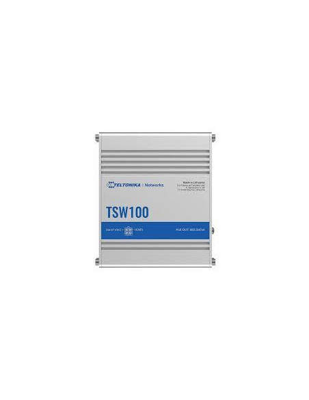SWITCH Teltonika POE+ "TSW100", 5 x LAN port 10/100/1000 Mbps PoE+, buget PoE 120W "TSW100000000"