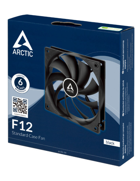 VENTILATOR ARCTIC PC, F12 , 120x120x25mm, low noise FD bearing, Black, "ACFAN00201A"