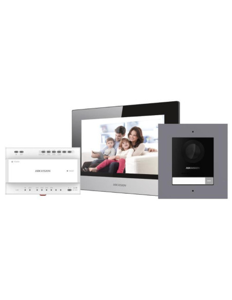 Video HIKVISION KIT VIDEOINTERFON IP 2FIRE 1 FAMILIE