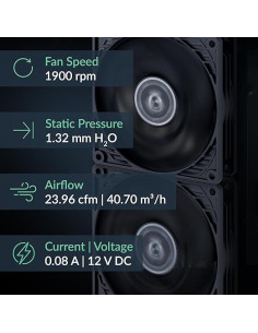Ventilator Arctic "P9 Silent", 92mm, 1900 RPM, FDB, 24... 2