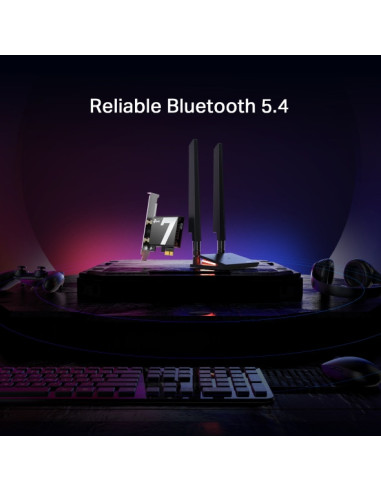ADAPTOR RETEA TP-LINK, BE9300 Wi-Fi 7 Bluetooth...