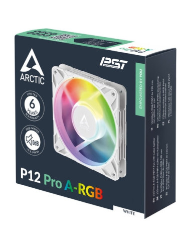 Ventilator Arctic "P12 Pro A-RGB (White)",...