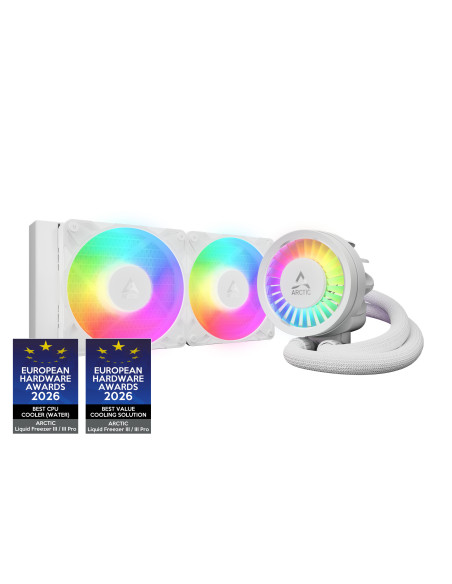 COOLER Arctic "Liquid Freezer III Pro 240 ARGB", skt. Intel si AMD, racire cu lichid, 2 x 120mm P12 Pro, 600 - 3000 RPM, ARGB ad