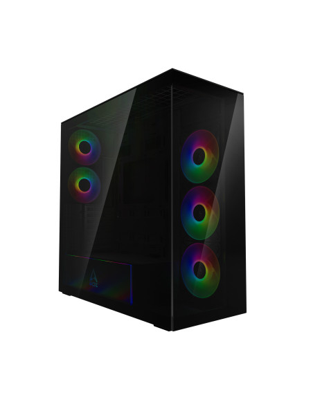 CARCASA Arctic "Xtender", mid tower, max 8xfan, 3xP14 ProR ARGB si 2xP12Pro ARGB instalate, PSU shroud 24 LED ARGB, USB-C x 1, U