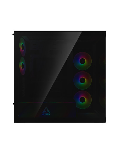 CARCASA Arctic "Xtender", mid tower, max 8xfan, 3xP14 ProR ARGB si 2xP12Pro ARGB instalate, PSU shroud 24 LED ARGB, USB-C x 1, U