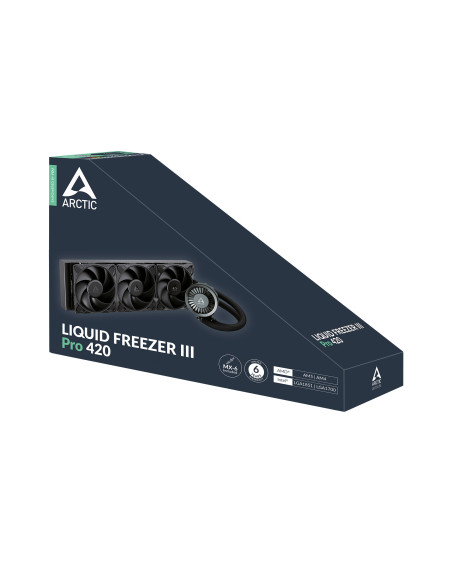 COOLER Arctic "Liquid Freezer III Pro 420", skt. LGA1851, LGA 1700, AM4, AM5, racire cu lichid, 3 x 140mm P14 Pro, 800 - 2800 RP