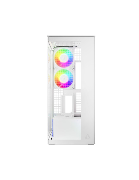CARCASA Arctic "Xtender VG Wh", mid tower, max 8xfan, 3x P14 Pro R A-RGB si 2x P12 Pro A-RGB instalate, shroud 24 LED ARGB, USB-