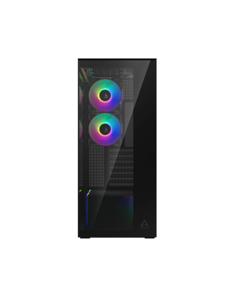 CARCASA Arctic "Xtender Mirror BK", mid tower, max 8xfan, 3xP14 ProR ARGB si 2xP12Pro ARGB instalate, PSU shroud 24 LED ARGB, US
