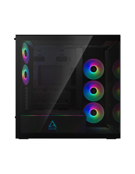 CARCASA Arctic "Xtender Mirror BK", mid tower, max 8xfan, 3xP14 ProR ARGB si 2xP12Pro ARGB instalate, PSU shroud 24 LED ARGB, US