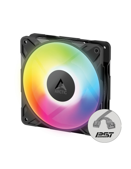 Set 3 ventilatoare Arctic "P12 Pro A-RGB LN - 3 Pack", 120mm, 450 - 2000 RPM, FDB, 49 cfm, 4-Pin Fan Plug + 4-Pin Socket/3-Pin A