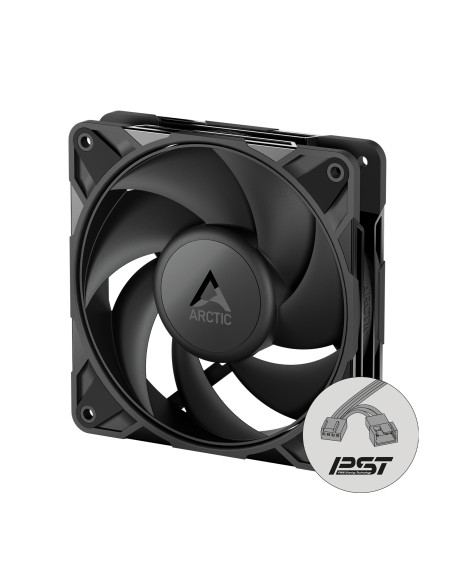 Ventilator Arctic "P12 Pro PST LN", 120mm, 450 - 2000 RPM, FDB, 49 cfm, 4-Pin Fan Plug + 4-Pin Socket, negru, "ACFAN00343A"