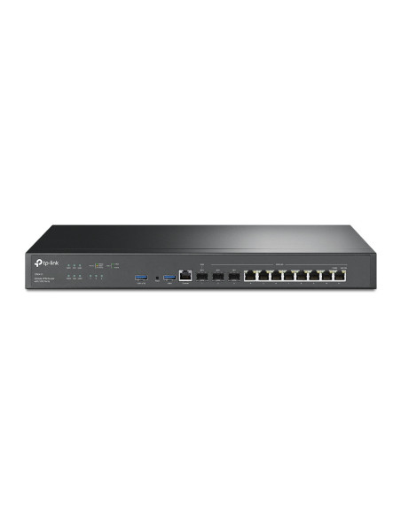 ROUTER TP-LINK wired Gigabit, 2×10GE SFP+ (1WAN,1 WAN/LAN), 1×1GE SFP WAN/LAN, 8×1GE RJ45 WAN/LAN, 1×RJ45 Console, 2×USB (Connec