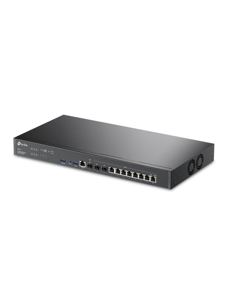 ROUTER TP-LINK wired Gigabit, 2×10GE SFP+ (1WAN,1 WAN/LAN), 1×1GE SFP WAN/LAN, 8×1GE RJ45 WAN/LAN, 1×RJ45 Console, 2×USB (Connec