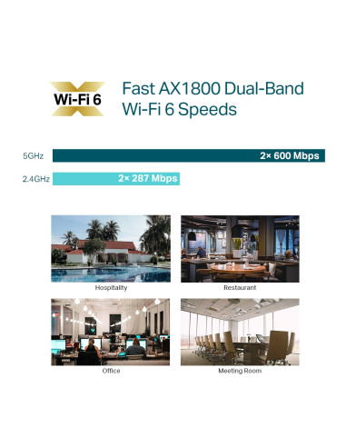 ACCESS POINT TP-LINK wireless AX1800 Mbps dual...