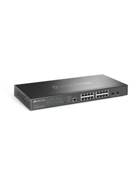Switch TP-Link cu management Omada 16-Port 2.5G and 2-Port 10GE SFP+ L2+ Managed Switch with 8-Port PoE+ "SG3218XP-M2"