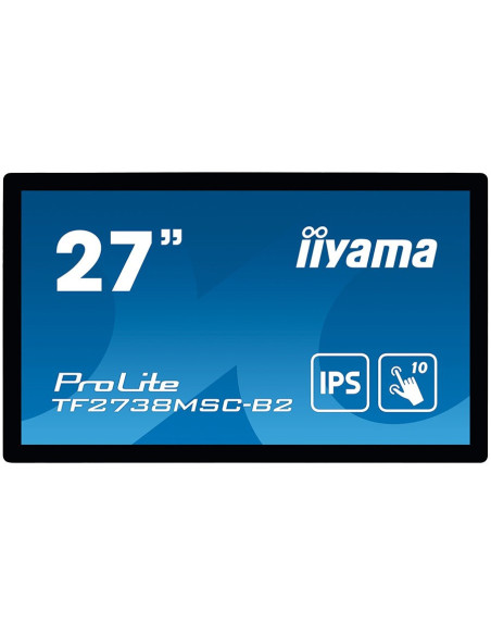 IIYAMA Monitor 27" PCAP Bezel Free 10-Points Touch, 1920x1080, IPS panel,DVI,HDMI,DP,425cd/mp,1000:1,5ms,Landscape,Portrait or T