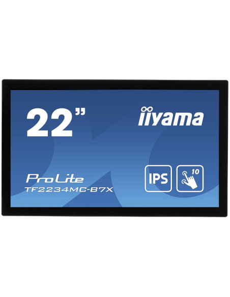 IIYAMA Monitor 21,5" PCAP Bezel Free 10P Touch with Anti-Fingerprint coating,1920x1080,IPS,VGA,DP,HDMI,305cd/m2,Through Glass mo