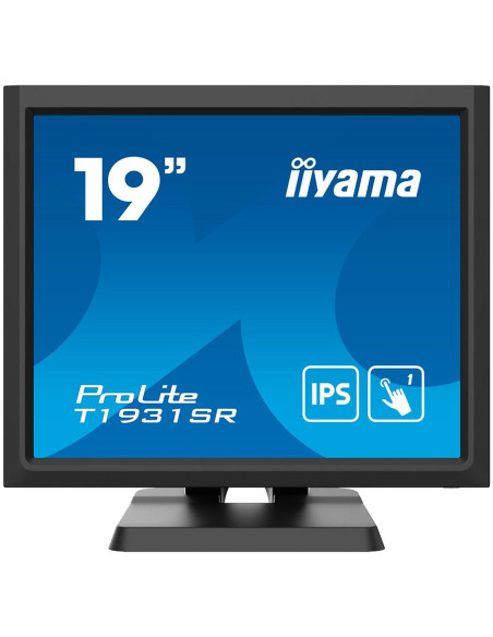IIYAMA Monitor LED T1931SR-B1S 5:4 TOUCH 1280x1024 250cd 5ms serial resistive VGA HDMI DP Speakers "T1931SR-B1S"