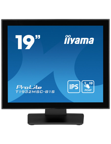 IIYAMA Monitor LED T1932MSC-B1S 19"" 10pt IPS TOUCH 1280 x 1024 14ms 250 cd/m2 projective capacitive IP54 VGA HDMI DP "T1932MSC-