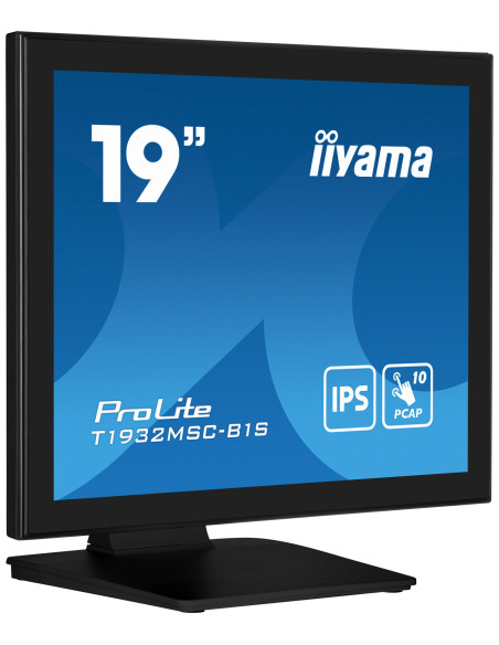 IIYAMA Monitor LED T1932MSC-B1S 19"" 10pt IPS TOUCH 1280 x 1024 14ms 250 cd/m2 projective capacitive IP54 VGA HDMI DP "T1932MSC-