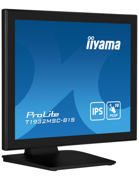 IIYAMA Monitor LED T1932MSC-B1S 19"" 10pt IPS TOUCH 1280 x 1024 14ms 250 cd/m2 projective capacitive IP54 VGA HDMI DP "T1932MSC-