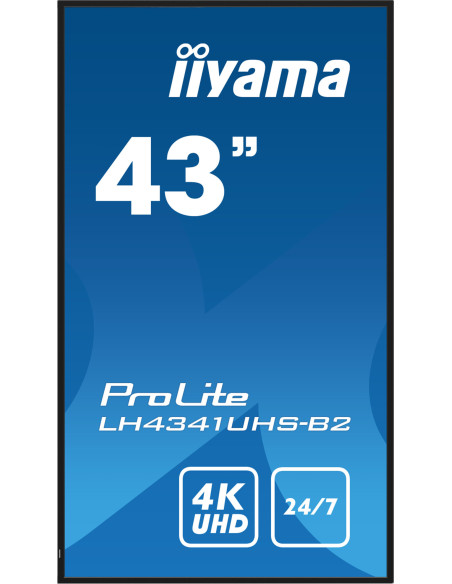 Monitor LED ProLite LH4341UHS-B2 43" IPS LED, 4K, 24/7 Digital Signage, 1xVGA, 3xHDMI "LH4341UHS-B2"
