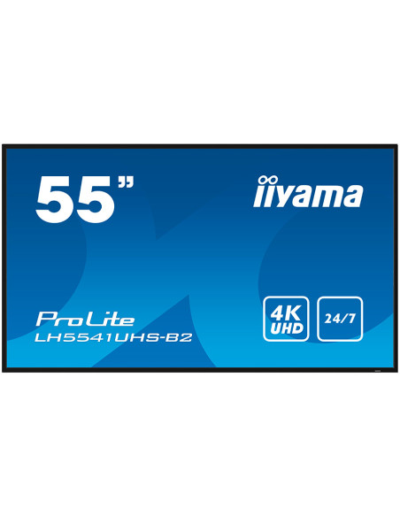 55IN 3840X2160 4K UHD IPS 1 HAZ/VGA HDMI 500CD/QM MEDIA PLAY USB "LH5541UHS-B2"