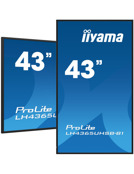 Ecran Profesional IPS LED iiyama ProLite 42.5" LH4365UHSB-B1, UHD (3840 x 2160), HDMI, DisplayPort, Boxe (Negru) "LH4365UHSB-B1"