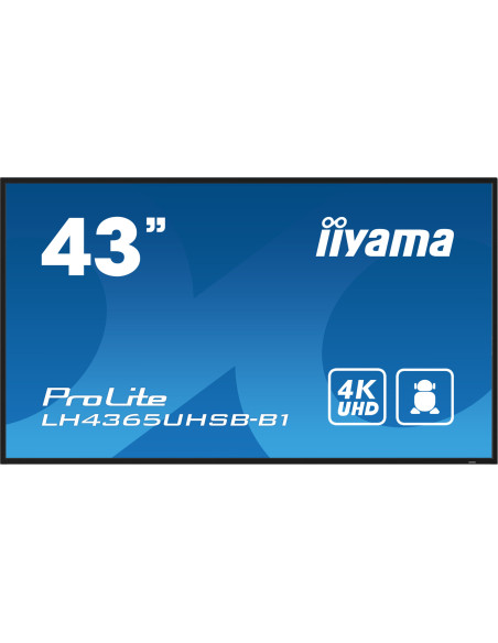 Ecran Profesional IPS LED iiyama ProLite 42.5" LH4365UHSB-B1, UHD (3840 x 2160), HDMI, DisplayPort, Boxe (Negru) "LH4365UHSB-B1"