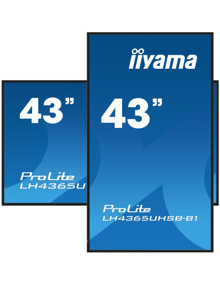 Ecran Profesional IPS LED iiyama ProLite 42.5" LH4365UHSB-B1, UHD (3840 x 2160), HDMI, DisplayPort, Boxe (Negru) "LH4365UHSB-B1"