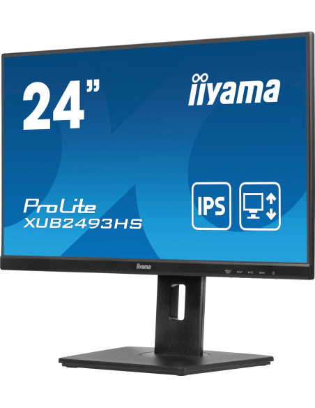 IIYAMA XUB2493HS-B6 24inch ETE IPS-panel 1920x1080 100Hz 250cd/m Speakers HDMI DisplayPort "XUB2493HS-B6"