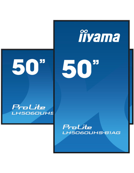 IIYAMA LFD LH5060UHS-B1AG 50" 4K UHD professional digital signage 3840x2160 16:9 500 cd/m2 1200:1 8ms Android 11 OS, iiSignage2,