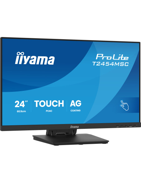 IIYAMA Monitor Touch T2454MSC-B3AG 24" InCell PCAP 10pt touchscreen monitor featuring IPS panel technology, Anti-Glare coating a