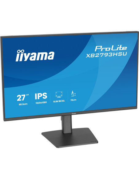 IIYAMA Monitor LED XB2793HSU-B1 27" IPS 1920x1080 120Hz, 16:9. 350cd, 1500:1, 1ms, HDMI, DP, USB HUB, Full Ergo, Pro "XB2793HSU-