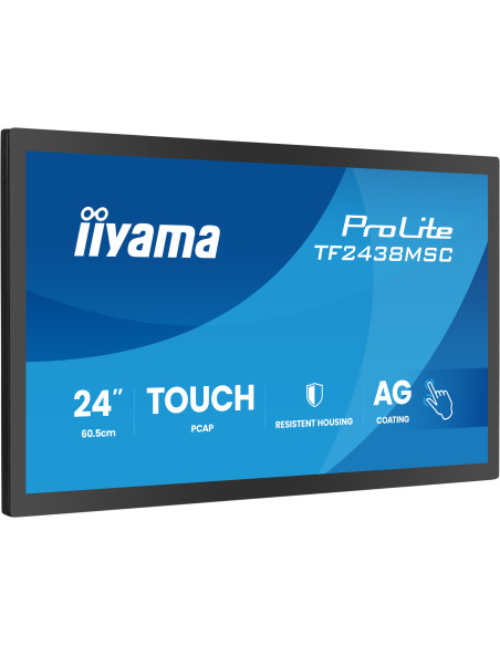 IIYAMA Monitor LED TF2438MSC-B2 24" DeepContrast PCAP 10-point Open Frame touchscreen monitor with robust metal housing for dema
