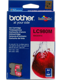 Cartus Cerneala Original Brother Magenta, LC980M, pentru...