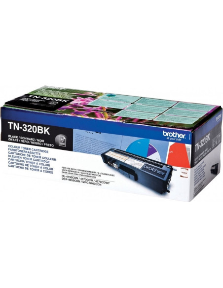 Toner Original Brother Black, TN320BK, pentru HL-4140 4150 4570 DCP-9270 9055 MFC-9970 9460, 2.5K,"TN320BK"