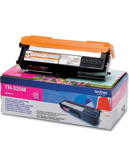 Toner Original Brother Magenta, TN320M, pentru HL-4140 4150 4570 DCP-9270 9055 MFC-9970 9460, 1.5K,"TN320M"