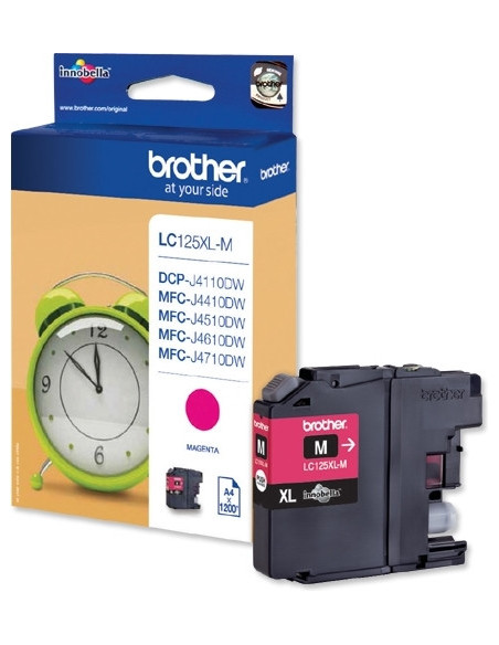 Cartus Cerneala Original Brother Magenta, LC125XLM, pentru DCP-J4110 MFC-J4410 J4510 J4610 J4710 J6520 J6920, 1.2K, , "LC125XLM"