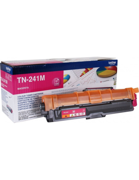 Toner Original Brother Magenta, TN241M, pentru HL-3140 3150 3170 DCP-9010 9015 9020 9140 9330 9340, 1.4K,"TN241M"